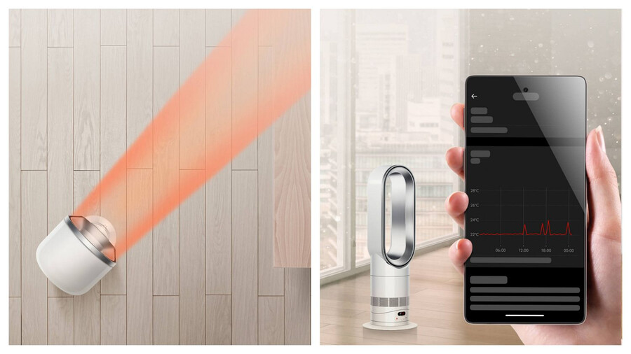 dyson hotcool hf1 remote link calentador de precalentamiento y ventilador de enfriamiento
