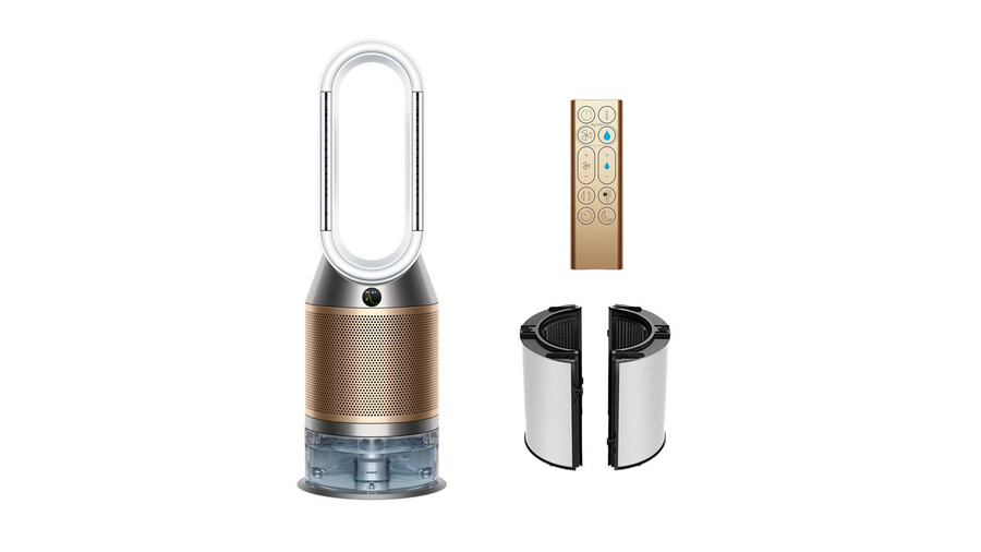 purificador dyson humidifycool ph2 de-nox ventilador humidificador y purificador blancodorado