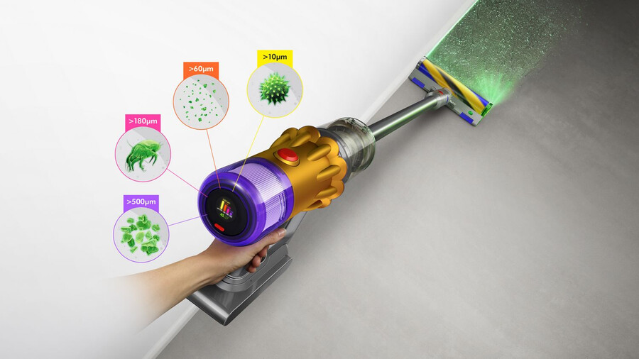 aspiradora absoluta dyson v12 detect slim en amarilloníquel