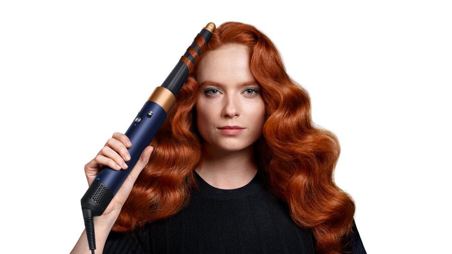 secador y moldeador multiusos dyson airwrap id - lisoondulado azul prusiacobre intenso