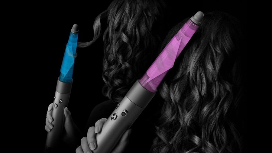 secador y moldeador multiusos dyson airwrap id - lisoondulado azul prusiacobre intenso