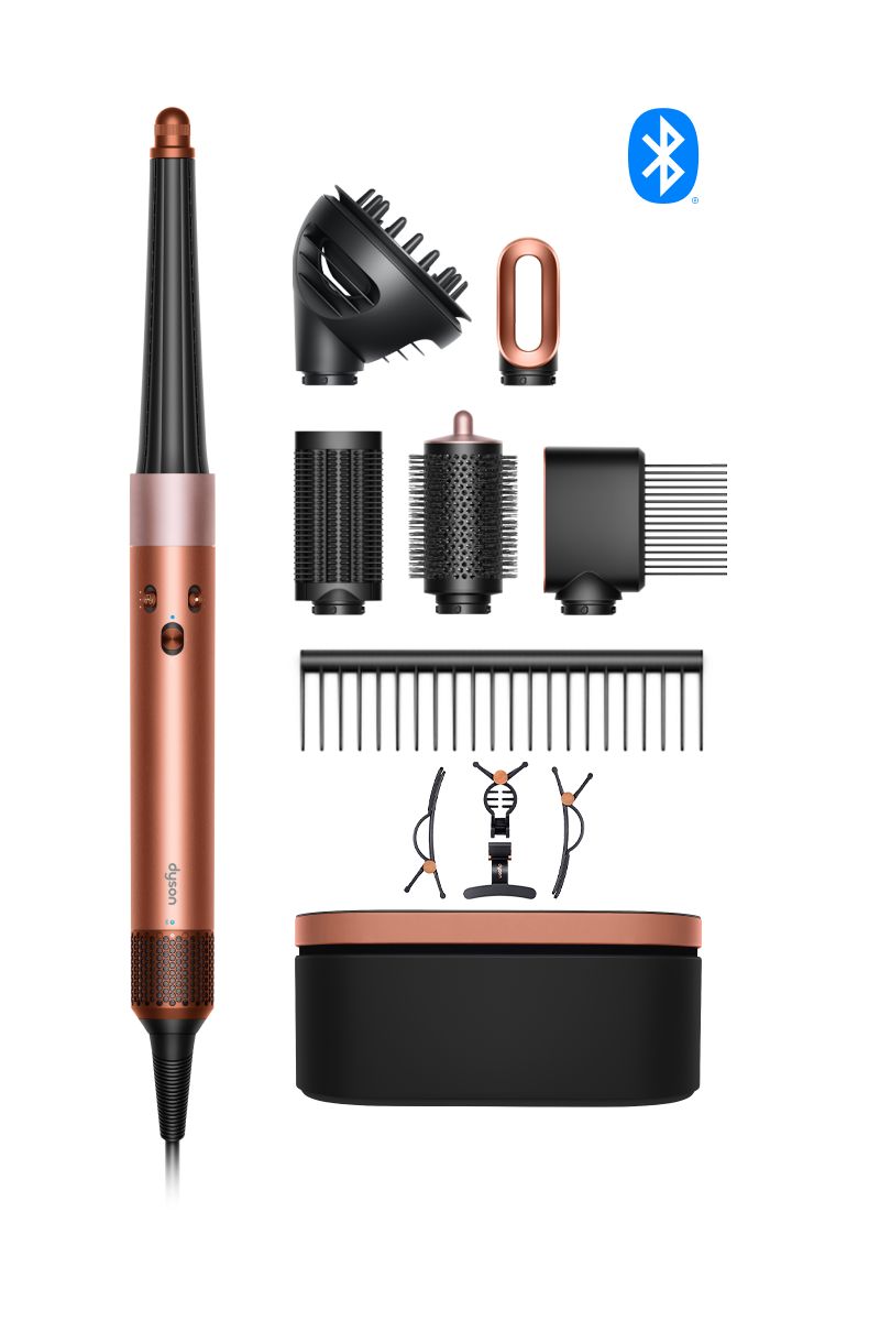 secador y moldeador multiusos dyson airwrap id con difusor seda ámbar