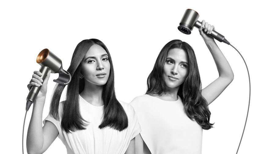 secador de pelo dyson supersonic - liso y ondulado azul de prusiacobre intenso