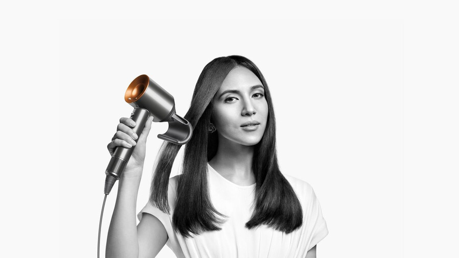 secador de pelo dyson supersonic - liso y ondulado azul de prusiacobre intenso