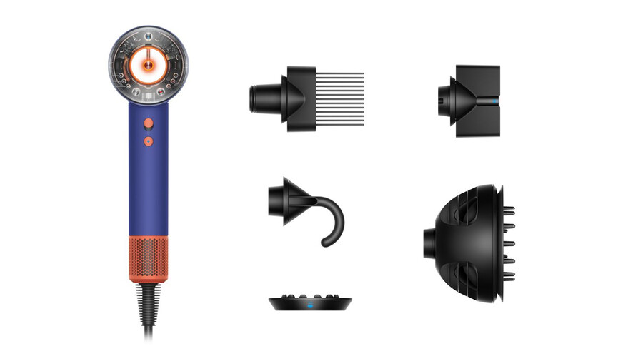 secador de pelo dyson supersonic nural en pátina azul vinca y topacio
