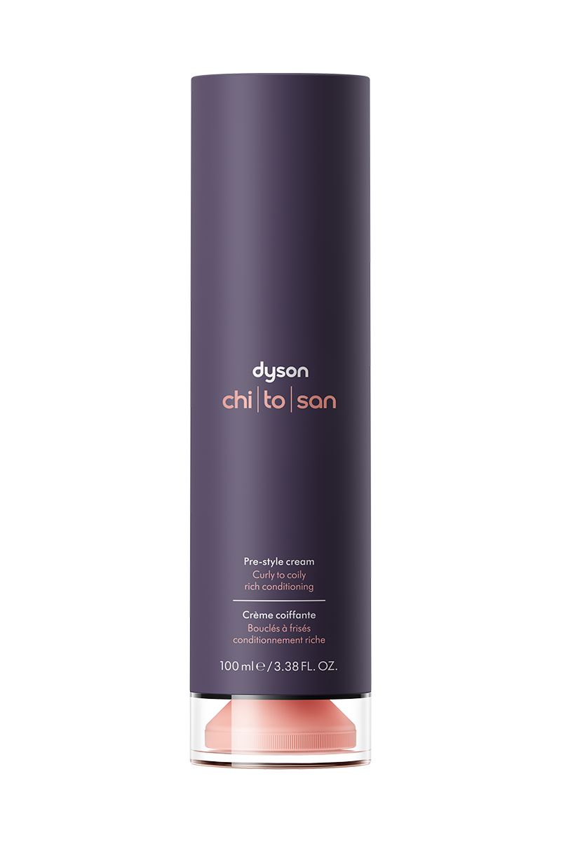 crema pre-peinado dyson chitosan acondicionador rico para cabello rizado a crespo