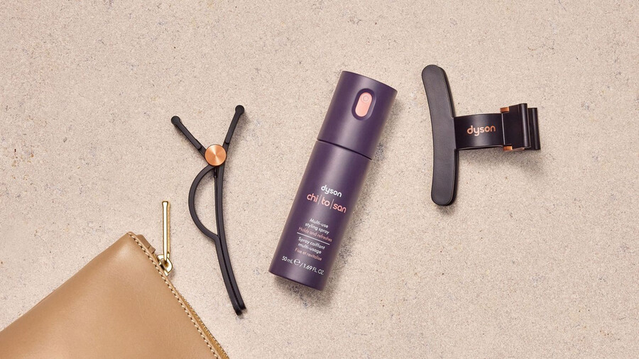 spray de peinado multiusos dyson chitosan mini de viaje