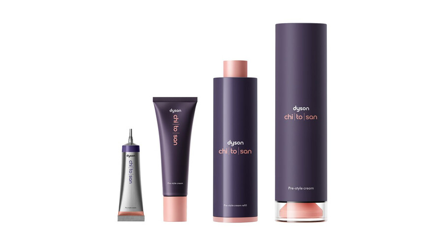 crema pre-peinado dyson chitosan rizado a rizado – mini viaje acondicionador intenso